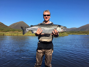 Fly fishing for silvers